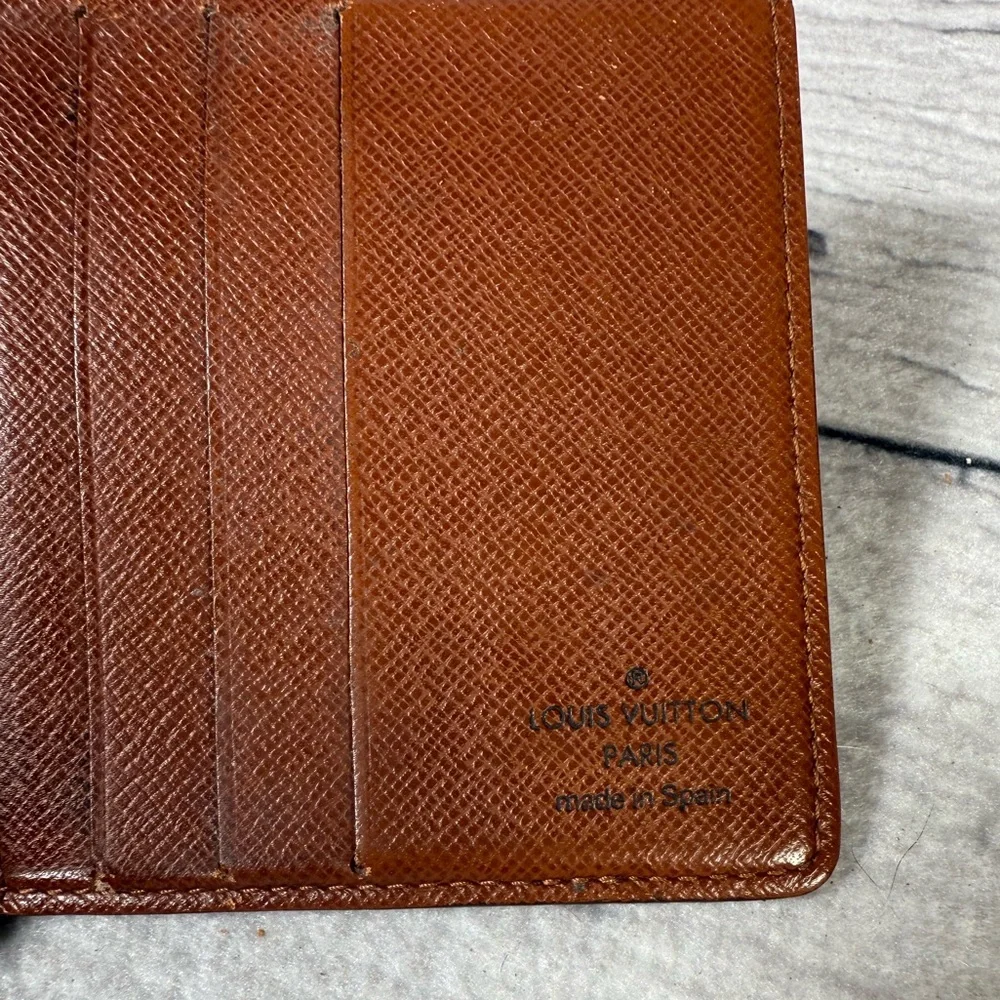 Louis Vuitton Men’s fold Wallet Brown Monogram Canvas Leather - Picture 13 of 14